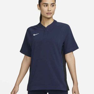 Womens Nike Vented Lightweight Short Sleeve Softball Wind Shirt AV6696-419 Sz L